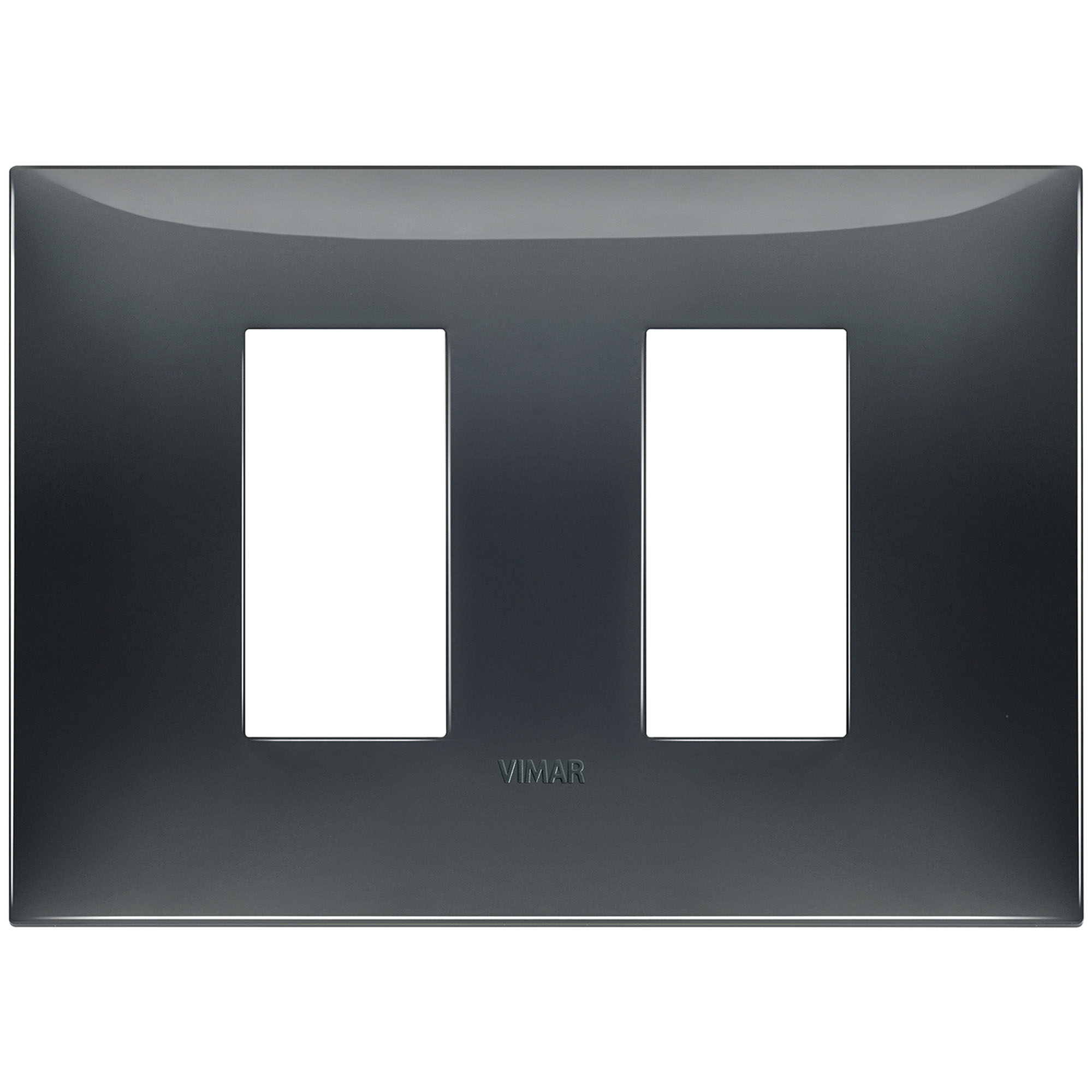 VIMAR - 09679.03 cover plate - 2 separate module slate grey color NEVE UP