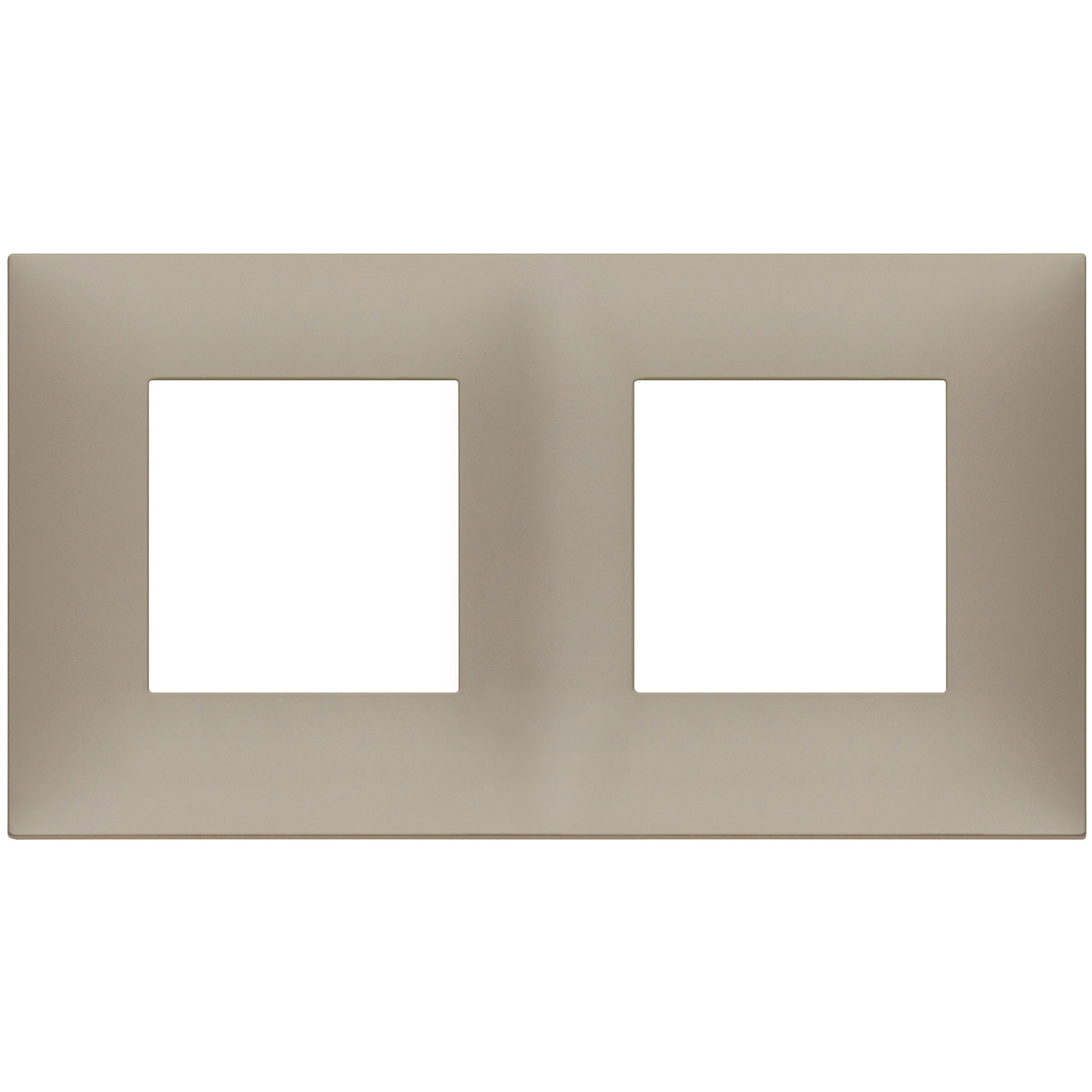 VIMAR - 09664.12 cover plate - 2+2 horizontal/vertical installation modules matt dove grey color NEVE UP