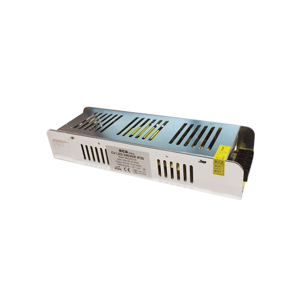 ACA LIGHTING - METAL CV LED DRIVER 300W 230V AC-24V DC 12.5A IP20 WITH ...
