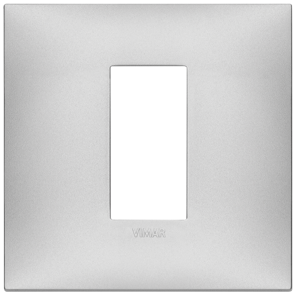 VIMAR - 09661.21 cover plate - 1 centered module matt silver color NEVE UP