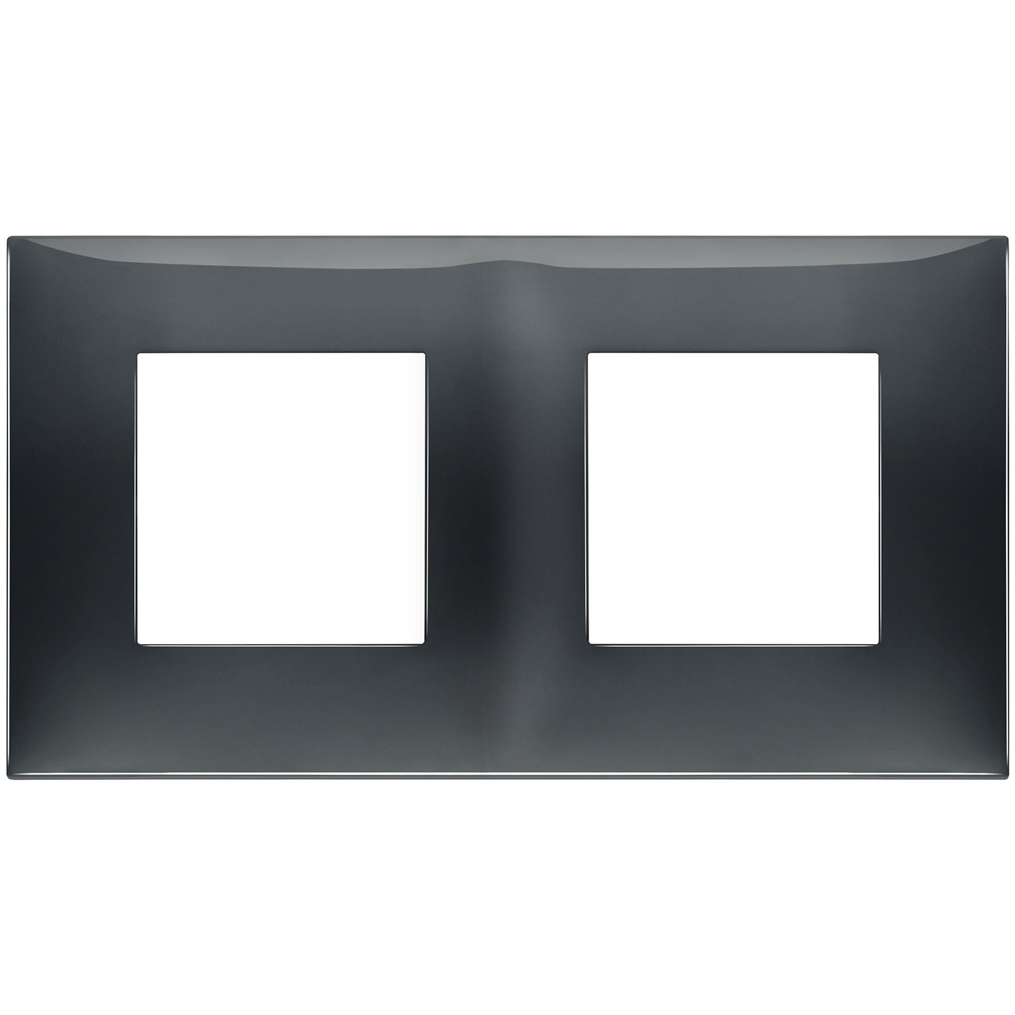 VIMAR - 09664.03 cover plate - 2+2 horizontal/vertical installation modules slate grey color NEVE UP