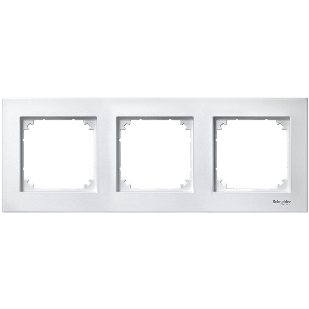 SCHNEIDER ELECTRIC - MTN515325 M-PLAN frame, 3-gang, active white, glossy