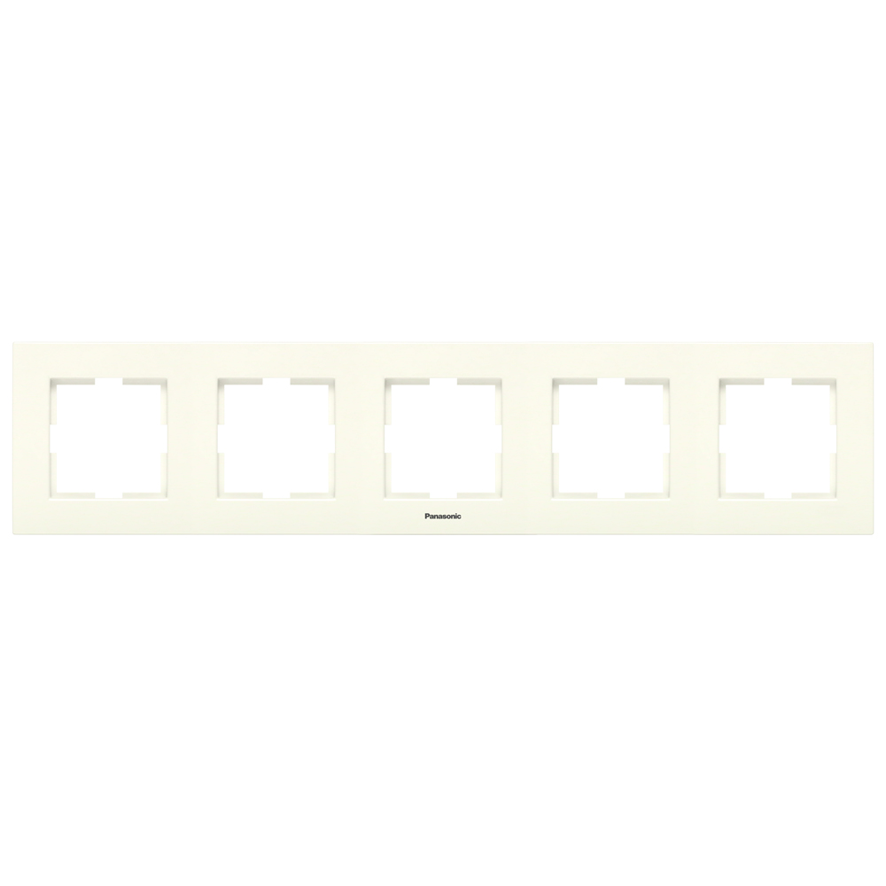 PANASONIC - 5 Gang Frame Horizontal beige WKTF08052BG‐EU1