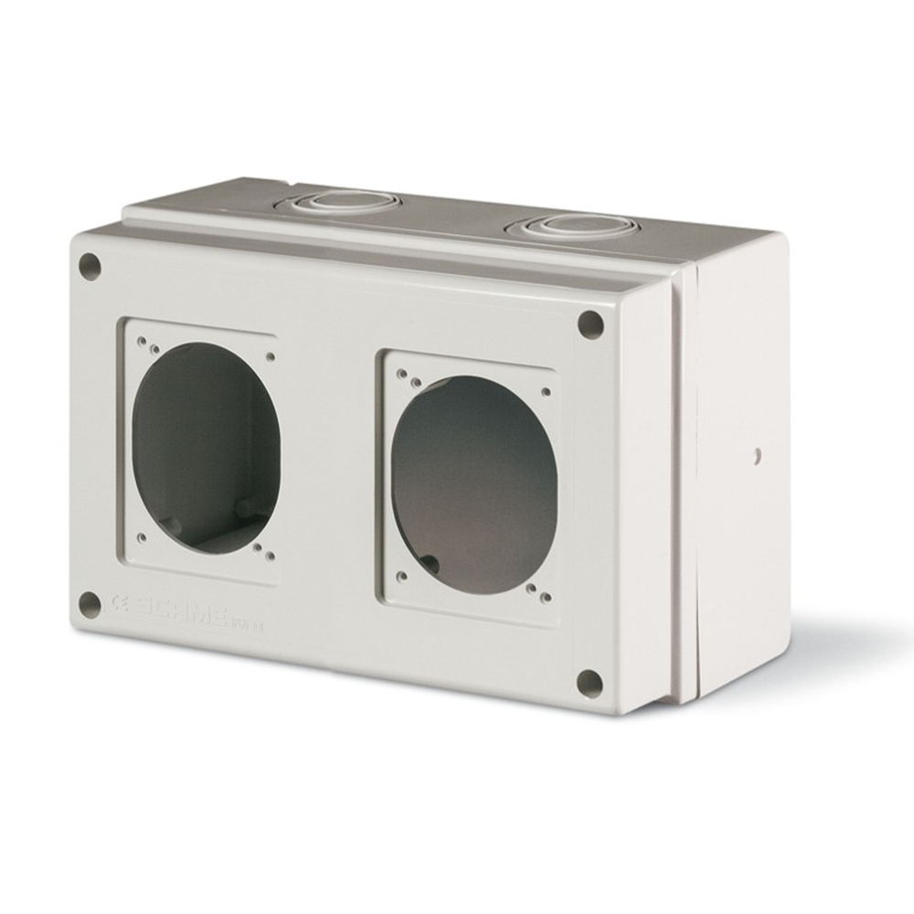 SCAME - Табло за индустриални контакти IP66, UV, PG и М вход, серия Domino (2х16A или 32A)  672.1301
