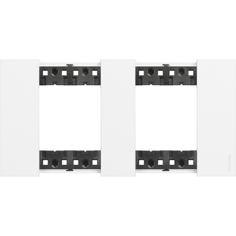 BTICINO - KA4802M2KW 2+2 modules Living Now cover plate - white