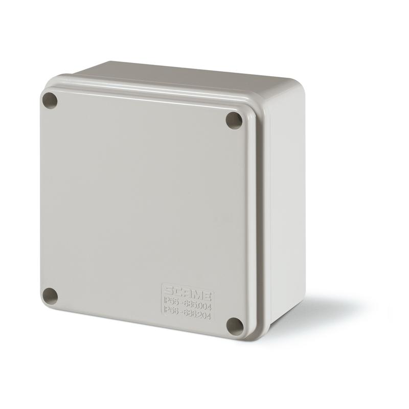 SCAME - Junction Box 100х100х50mm IP56, UV, solid walls, screw closure Scabox  686.204