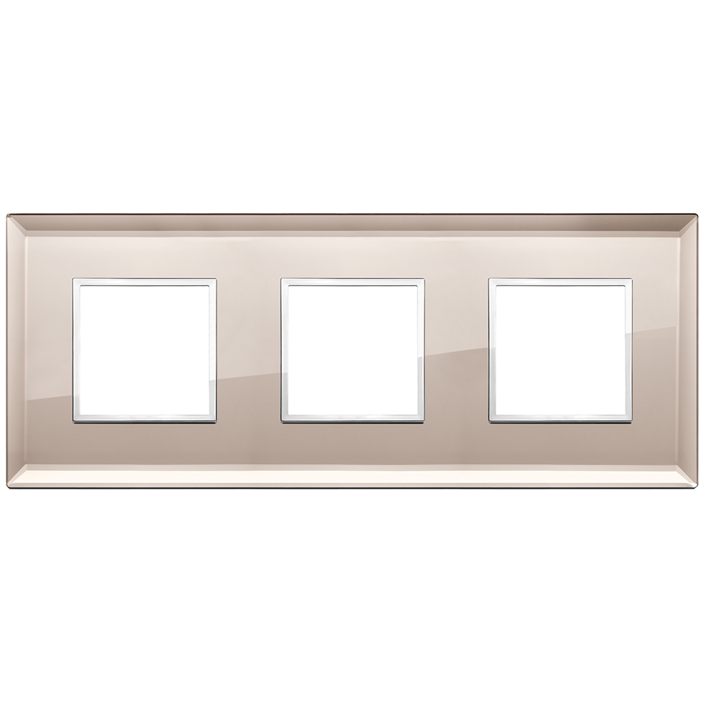 VIMAR - 21644.75 - Plate 6M (2+2+2) 71mm bronze mirror