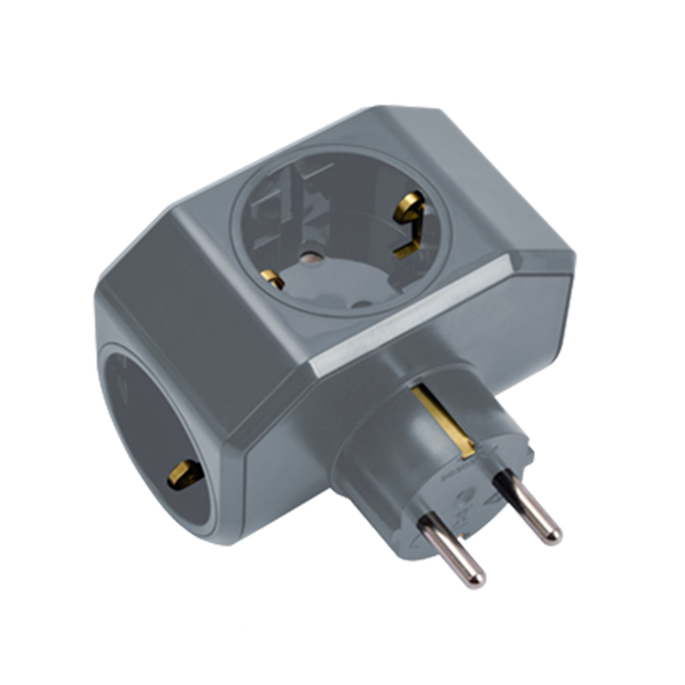 Viko Socket VIKO - Yonca Plus Three Gang Earthed Socket Grey 90303005