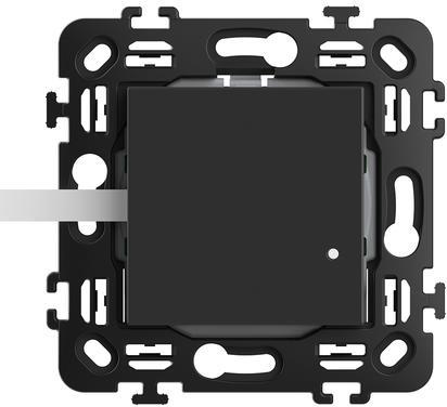 BTICINO - RG4003CW Smart WIRELESS switch with 2 mod. bearing frame color Black Classia Bticino with Netatmo