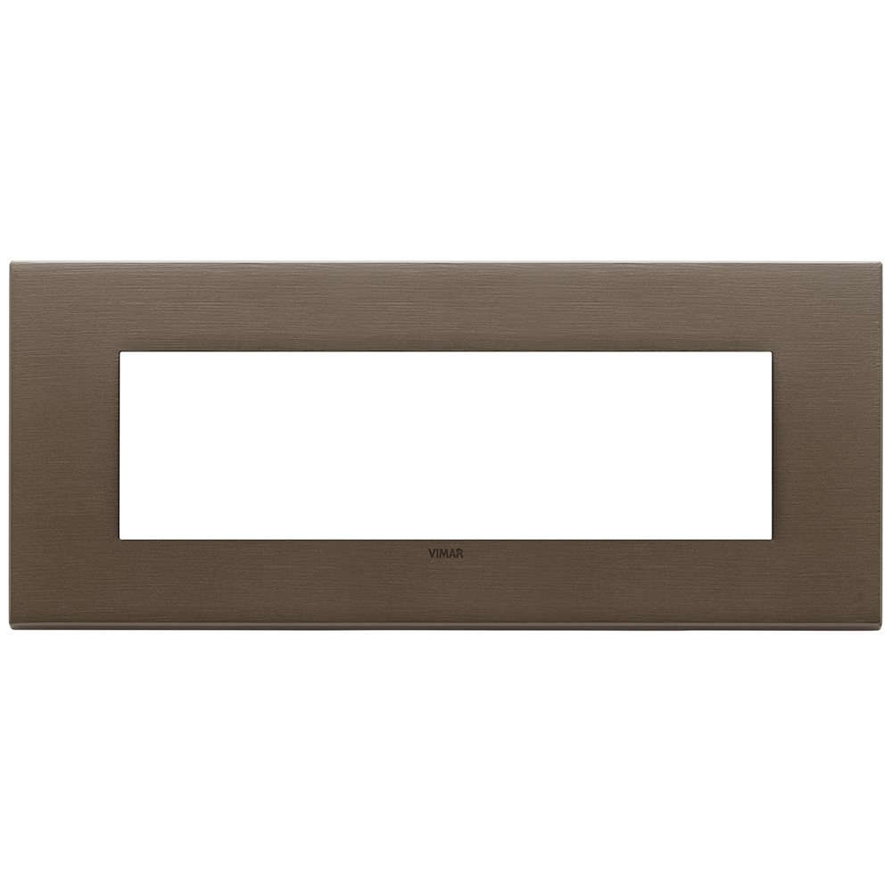 VIMAR - 22657.12 - Plate 7M metal brushed dark bronze