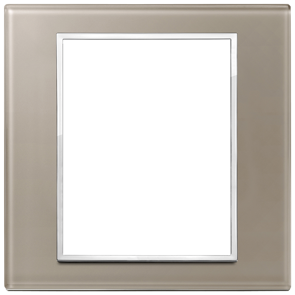 VIMAR - 21668.74 - Plate 8(4+4)M crystal opal brown