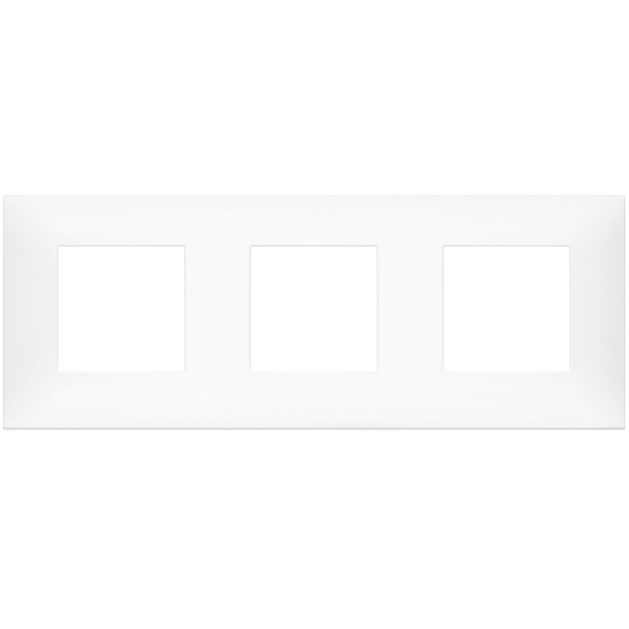 VIMAR - 09666.11 cover plate - 2+2+2 horizontal/vertical installation modules matt white color NEVE UP