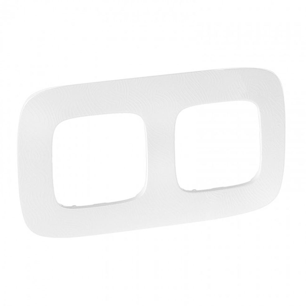 LEGRAND - 7 543 72 Plate Valena Allure - 2 gang - white zen