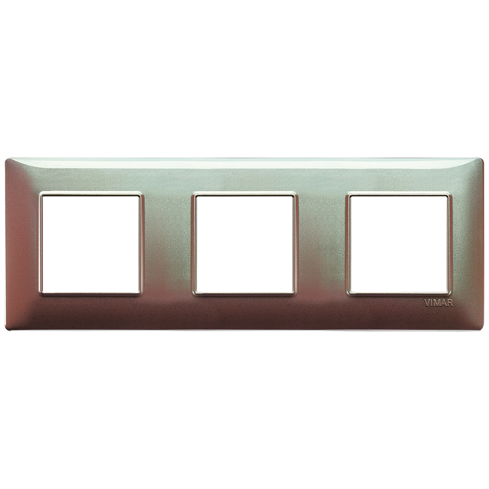 VIMAR - 14644.23 - Plate 6M(2+2+2) 71mm techn.iridesc.brown