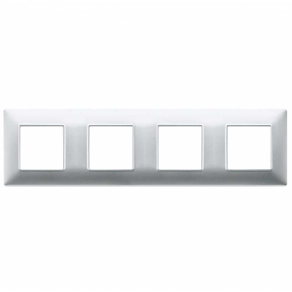 VIMAR - 14669.27 - Plate 8M (2+2+2+2) 71mm techno Silver