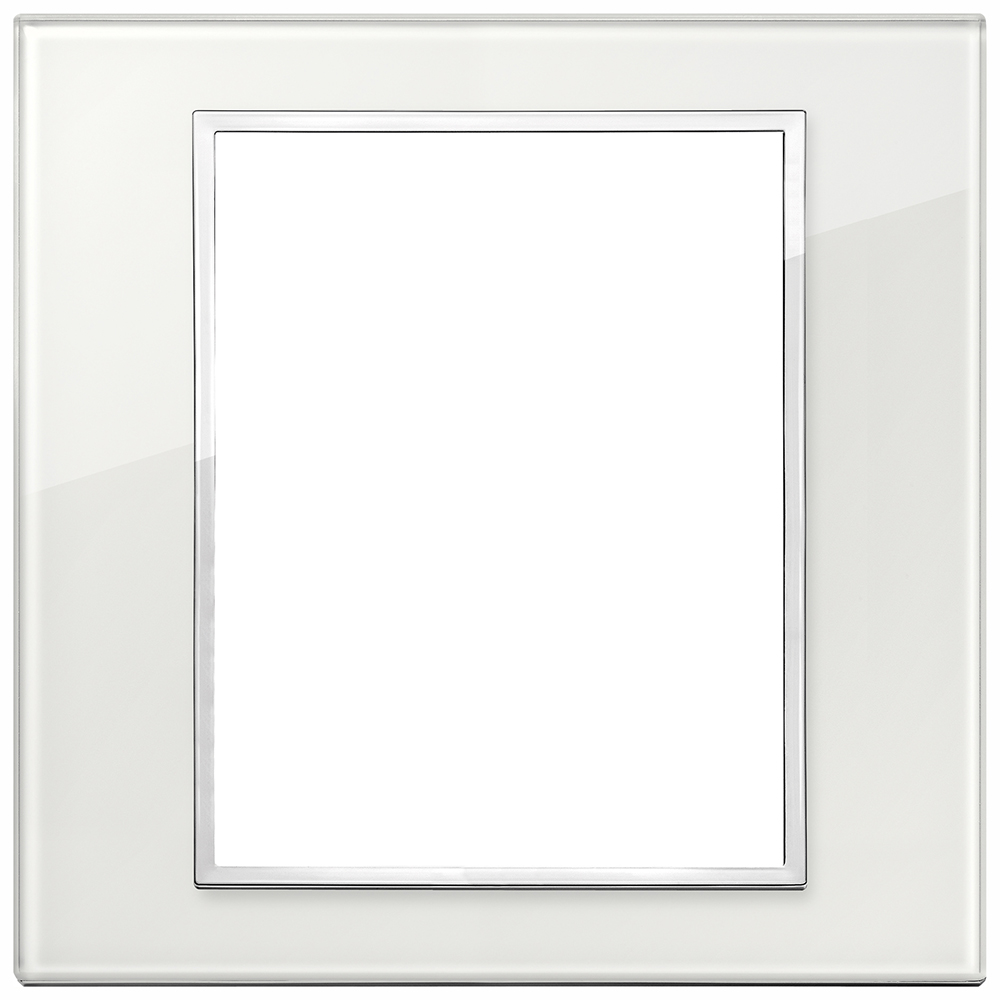 VIMAR - 21668.70 - Eikon EVO Рамка 8(4+4)M италиански стандарт White diamond