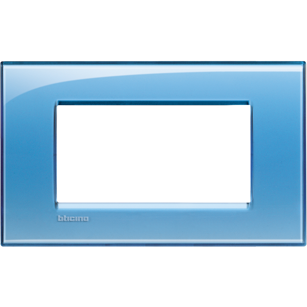 BTICINO - LNA4804AD Square cover plate 4 modules - blue deep 