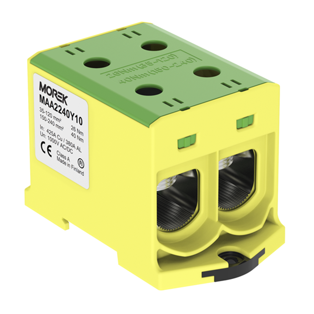 MOREK - OTL240-2 ye/gr 2xAl/Cu 35-240mm² 1000V Universal terminal  MAA2240Y10