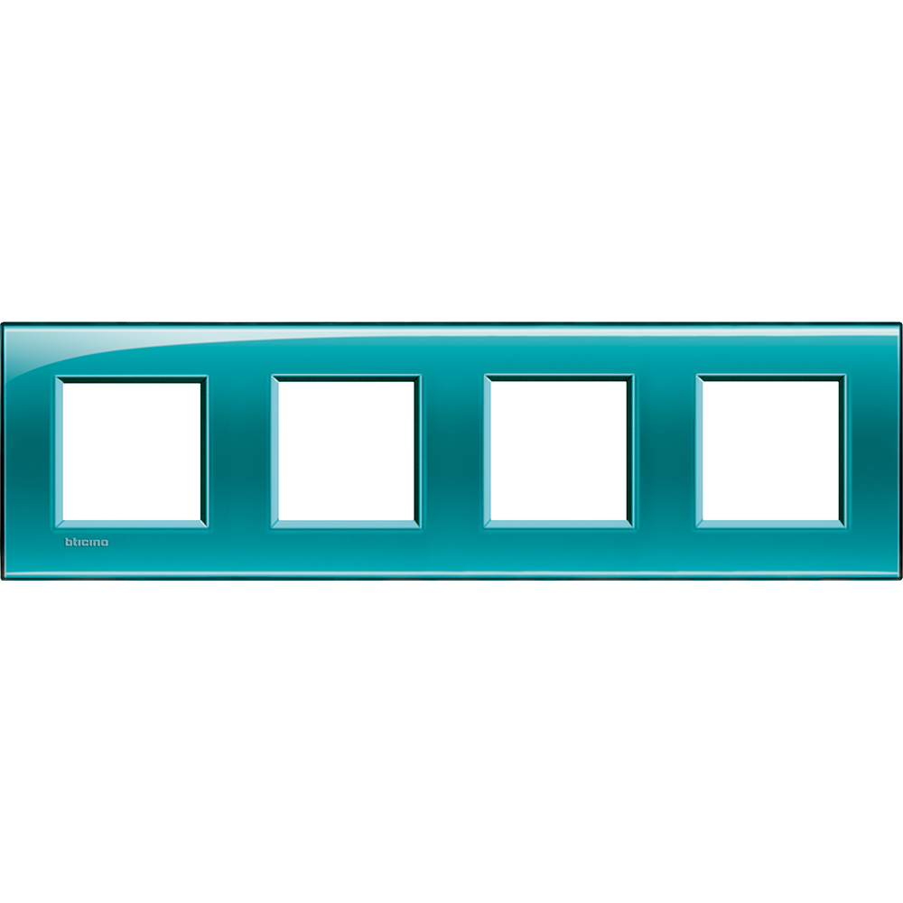 BTICINO - LNA4802M4VD  Square cover plate 4х2modules -green-technopolymer