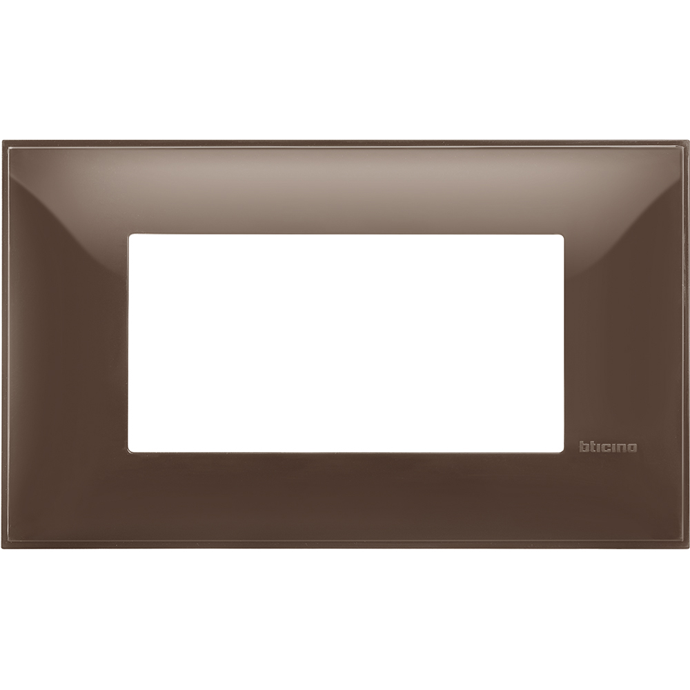 BTICINO - R4804MK cover plate - 4 centered module - Moka