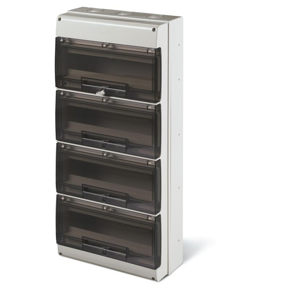 SCAME - Табло за открит монтаж 4х16 мод серия Domino IP66 328x700x140mm  672.7064