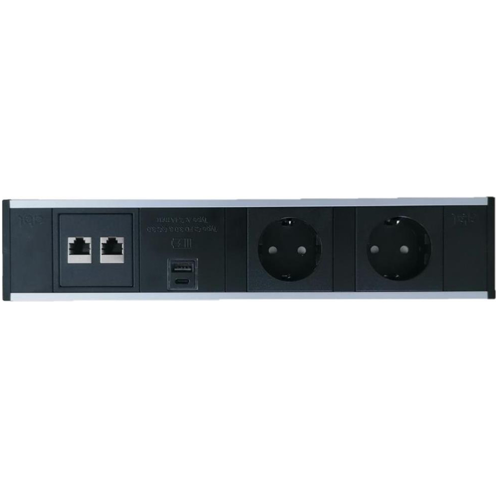 ABL - Module Link 2x Shuko contact, 2x RJ45 cat.6A, USB Smart charger A ...