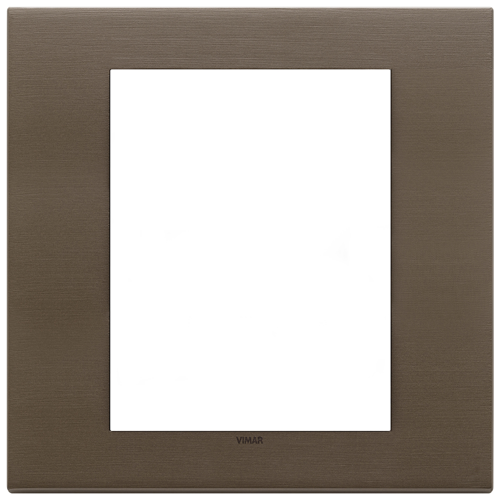 VIMAR - 22668.12 - Plate 8M metal brushed dark bronze