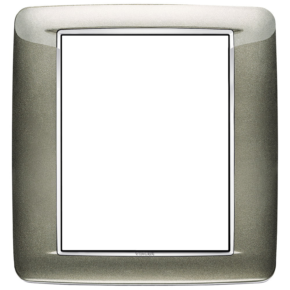 VIMAR - 20698.C08 - Round plate 8M Bright titanium