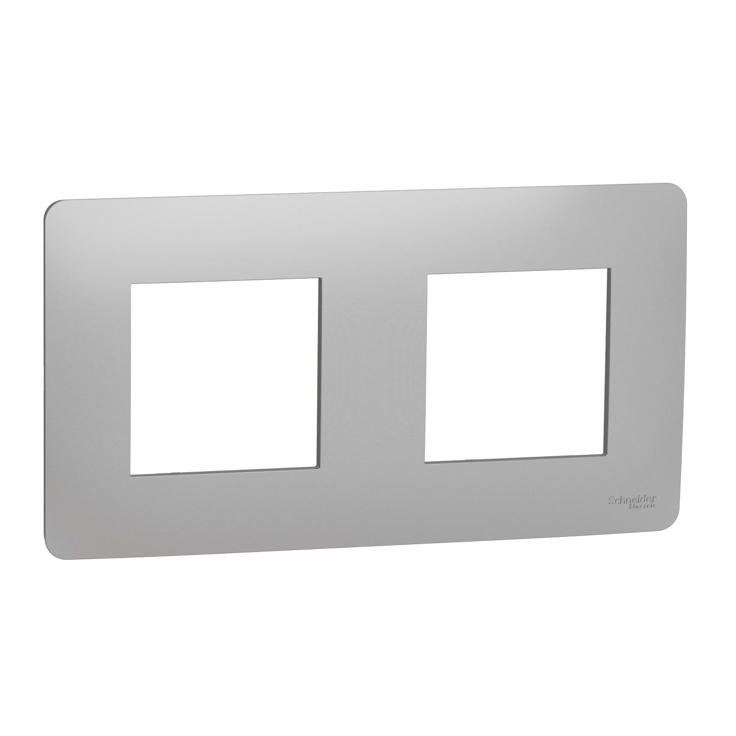 SCHNEIDER ELECTRIC - NU200430 cover frame - 2 gangs - 2 x 2 modules - aluminium