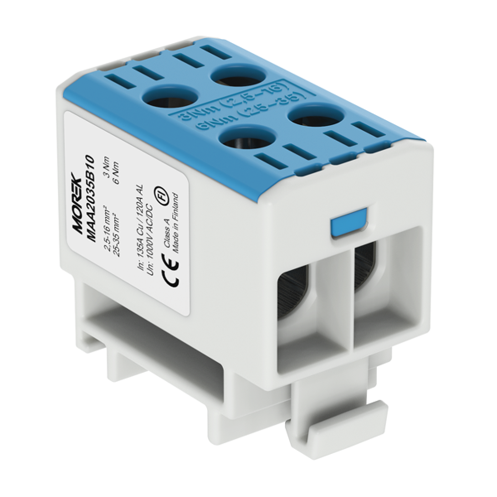 MOREK - OTL35-2 blue 2xAl/Cu 2,5-35mm² 1000V Universal terminal  MAA2035B10