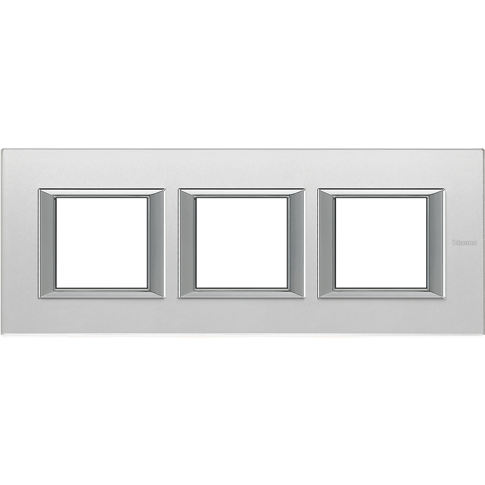 BTICINO - HA4802M3HVSA rectangular cover plate 3х2modules-Mirror glass