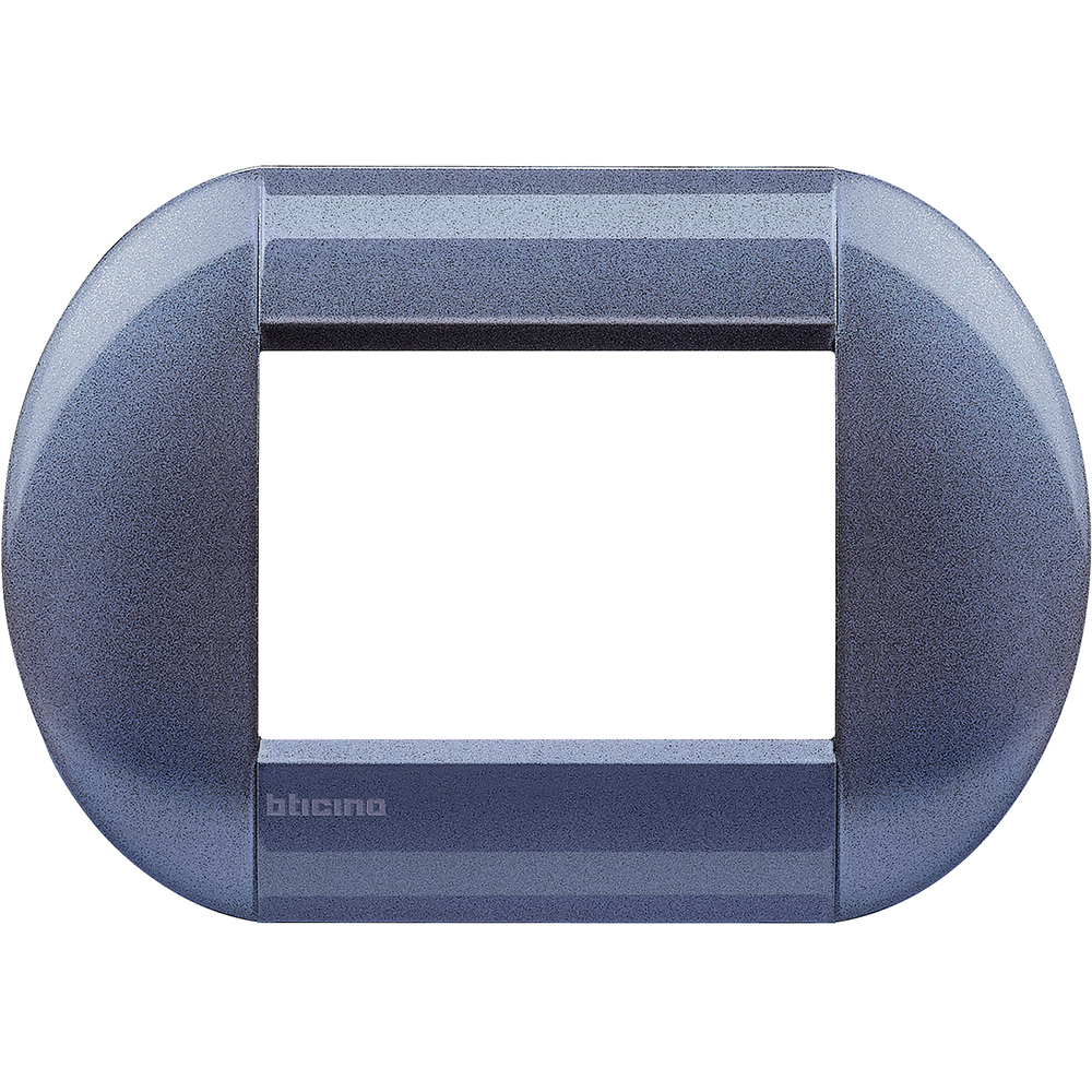 BTICINO - LNB4803GP Round cover plate 3 modules - grape