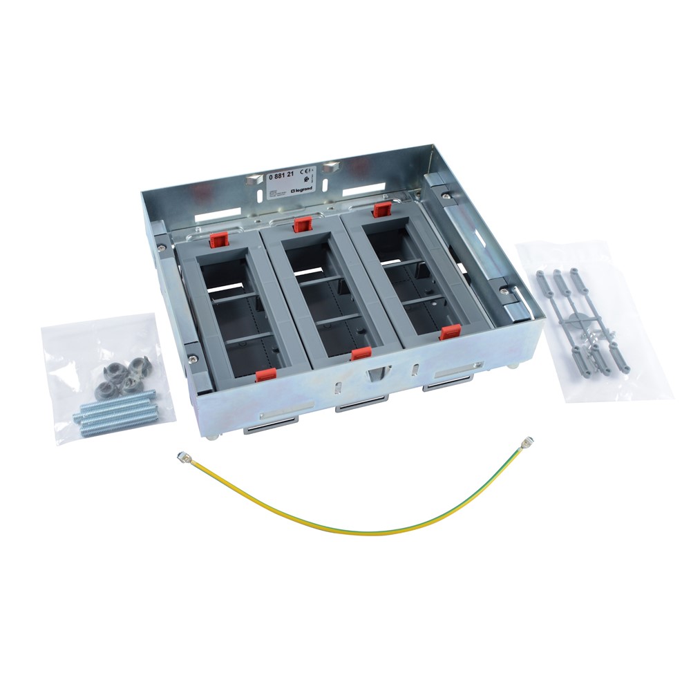 LEGRAND - 88121 Horizontal adjustable supports kit for flush floor box, capacity 18 modules (three baskets 6 modules)