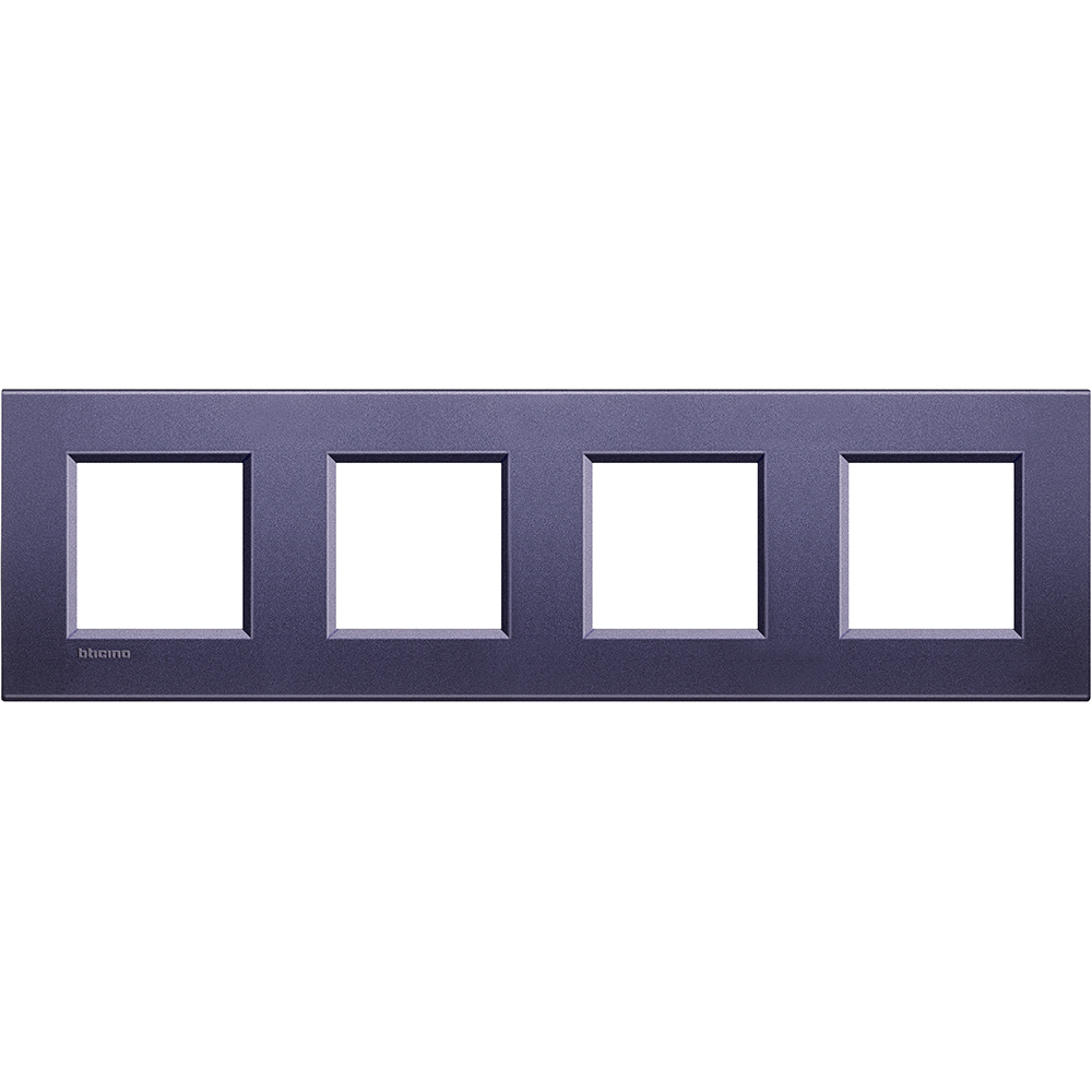 BTICINO - LNA4802M4CB Square cover plate 4х2modules -club-metal