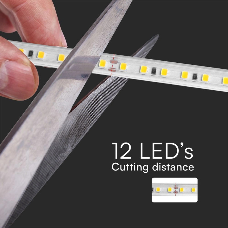 Vtac Led Strip V-TAC - LED Strip Light Set 10W 2835 121 3000K 50m/SET 220V SKU: 23733