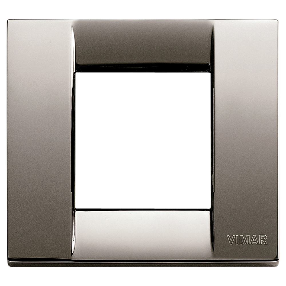VIMAR - 17092.31 - Classica plate 1-2M metal black chrome