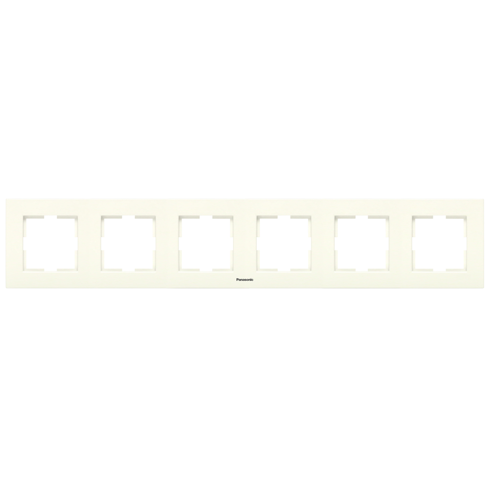 PANASONIC - 6 Gang Frame Horizontal beige WKTF08062BG‐EU1