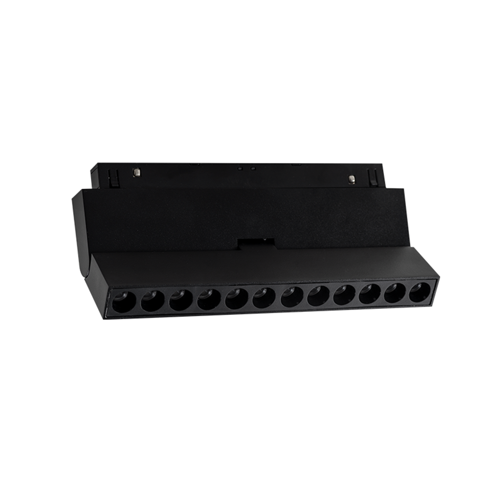 ACA LIGHTING - LED MAGNETIC MOVABLE LINEAR 48V DC 12W 4000K 1000LM 24° OSRAM RA90 L220MM MEYEM1240B Black Matte