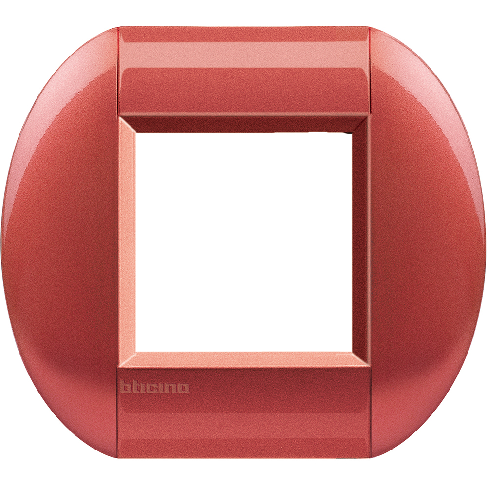 BTICINO - LNB4802SS Round cover plate 2 modules - sunset
