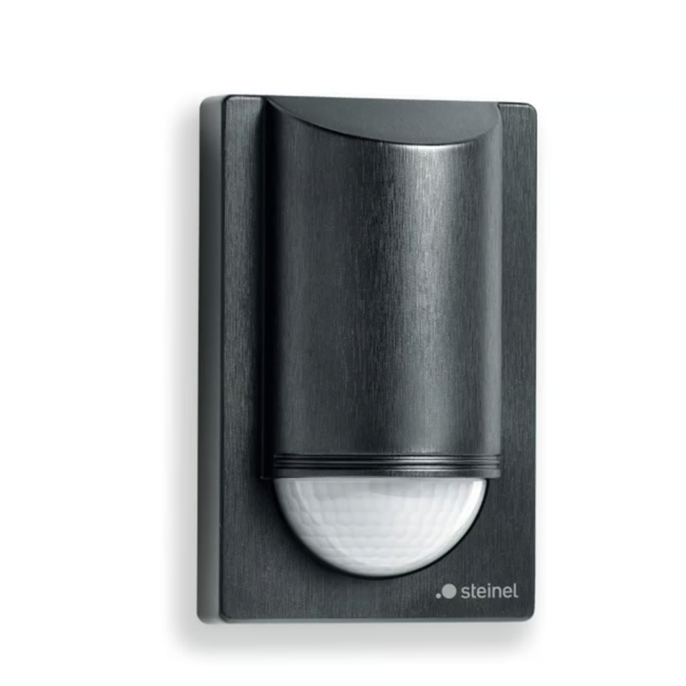 STEINEL - PIR motion sensor, for surface mounting on wall, 180°, range 12m @ h=2m, IP54, IS 2180 ECO, Black SL034702