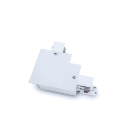 ACA LIGHTING - Corner connector for three phase track recessed white 4WRELW