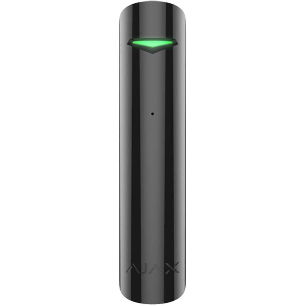 AJAX - Wireless glass break sensor, with additional NC contact, IP50, black, GlassProtect 38108.05.BL1