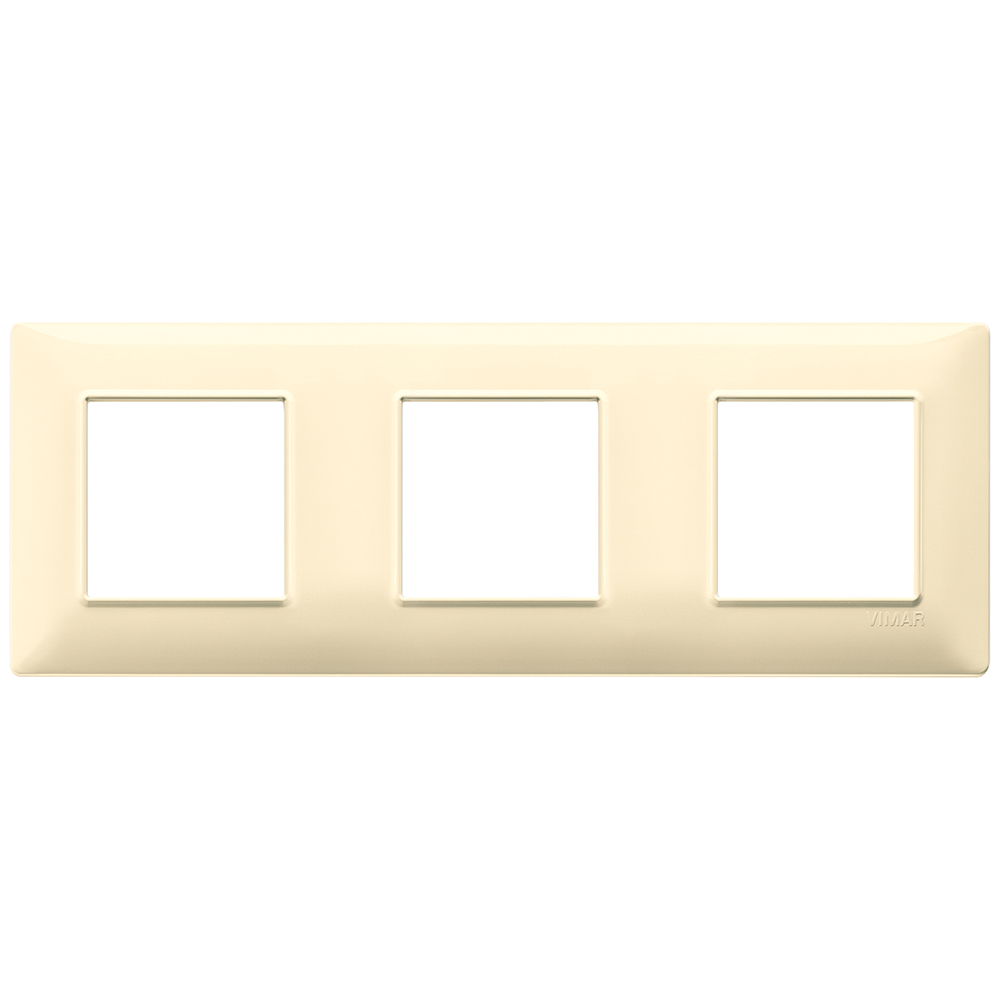 VIMAR - 14644.04 - Plate 6M (2+2+2) 71mm techn.cream 