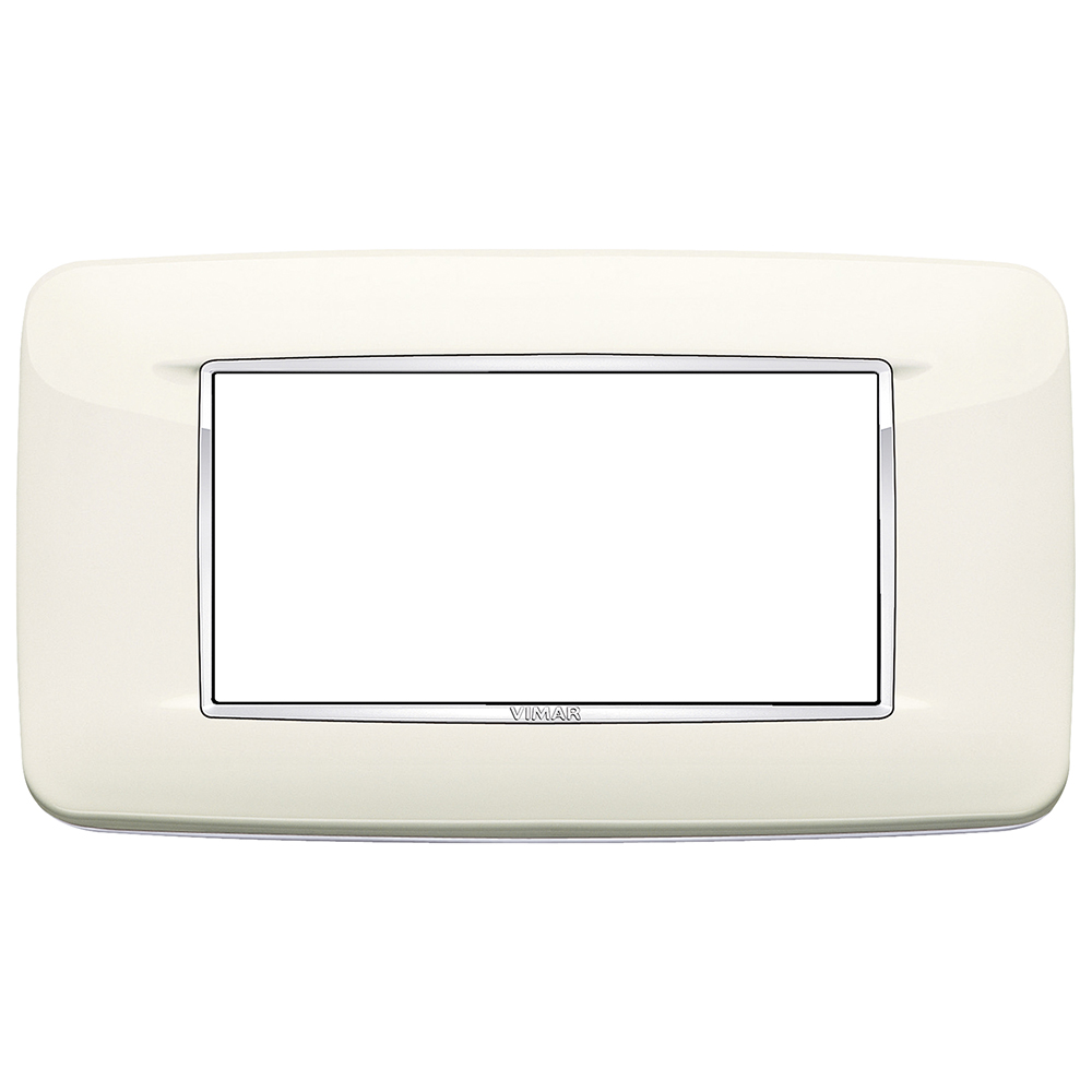 VIMAR - 20684.C01 - Round plate 4M Bright arctic white