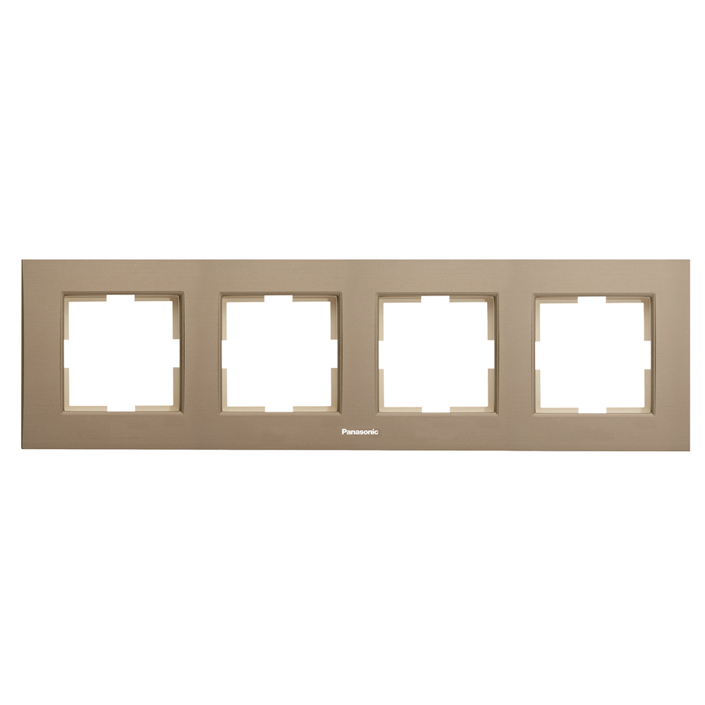 PANASONIC - 4gang Frame Aluminum Bronze WKTF08043AR