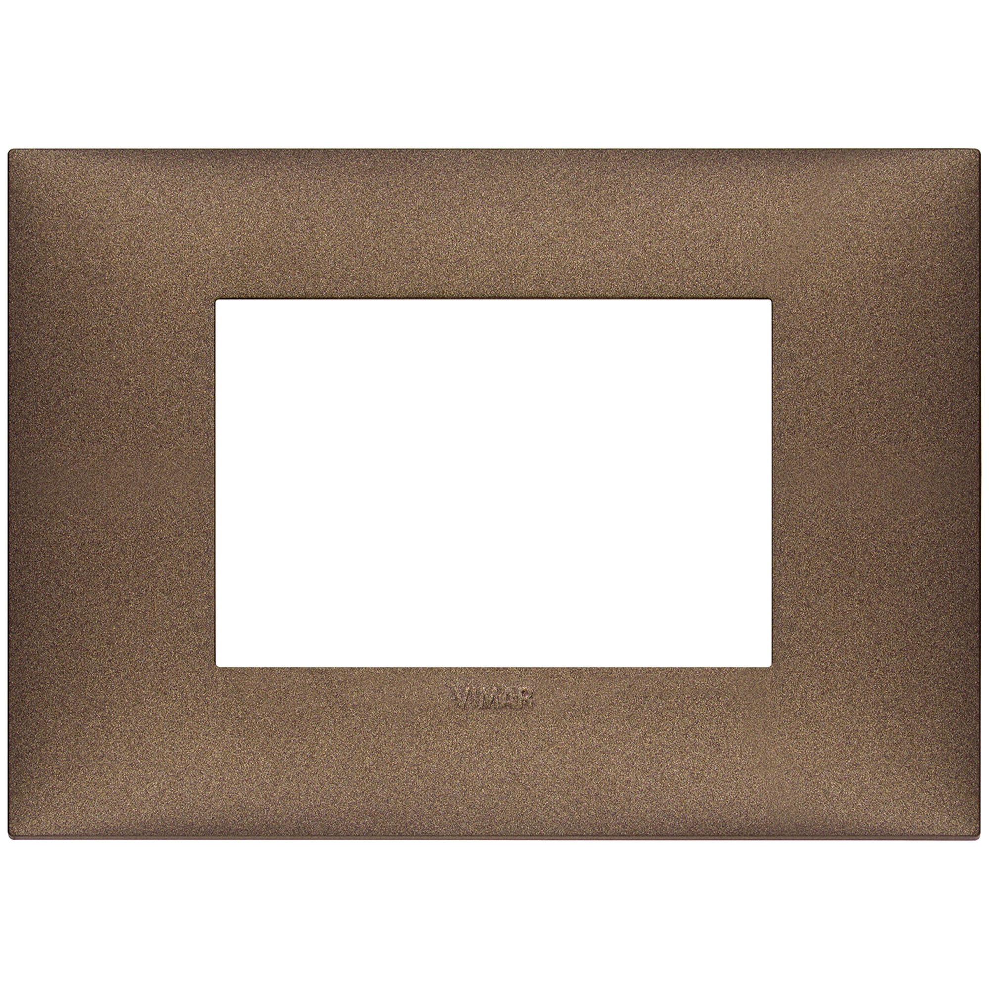 VIMAR - 09673.24 cover plate - 3 centered module matt copper color NEVE UP