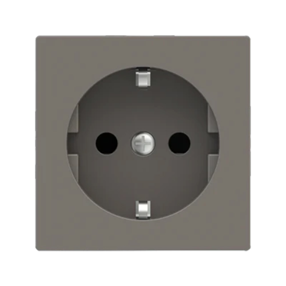 Ekinex - Faceplate for socket Schuko 55x55 Fenix Grey London - EK-PSC-DE-FGL