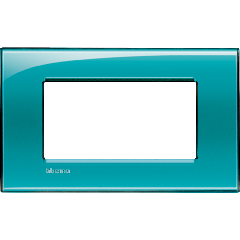 BTICINO - LNA4804VD Square cover plate 4 modules - green deep 