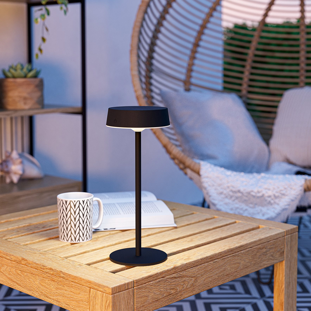 Simeri Color EGLO - table light SIMERI Ø:130mm 3W 250lm CCT touchdimmer USB-port - 75876