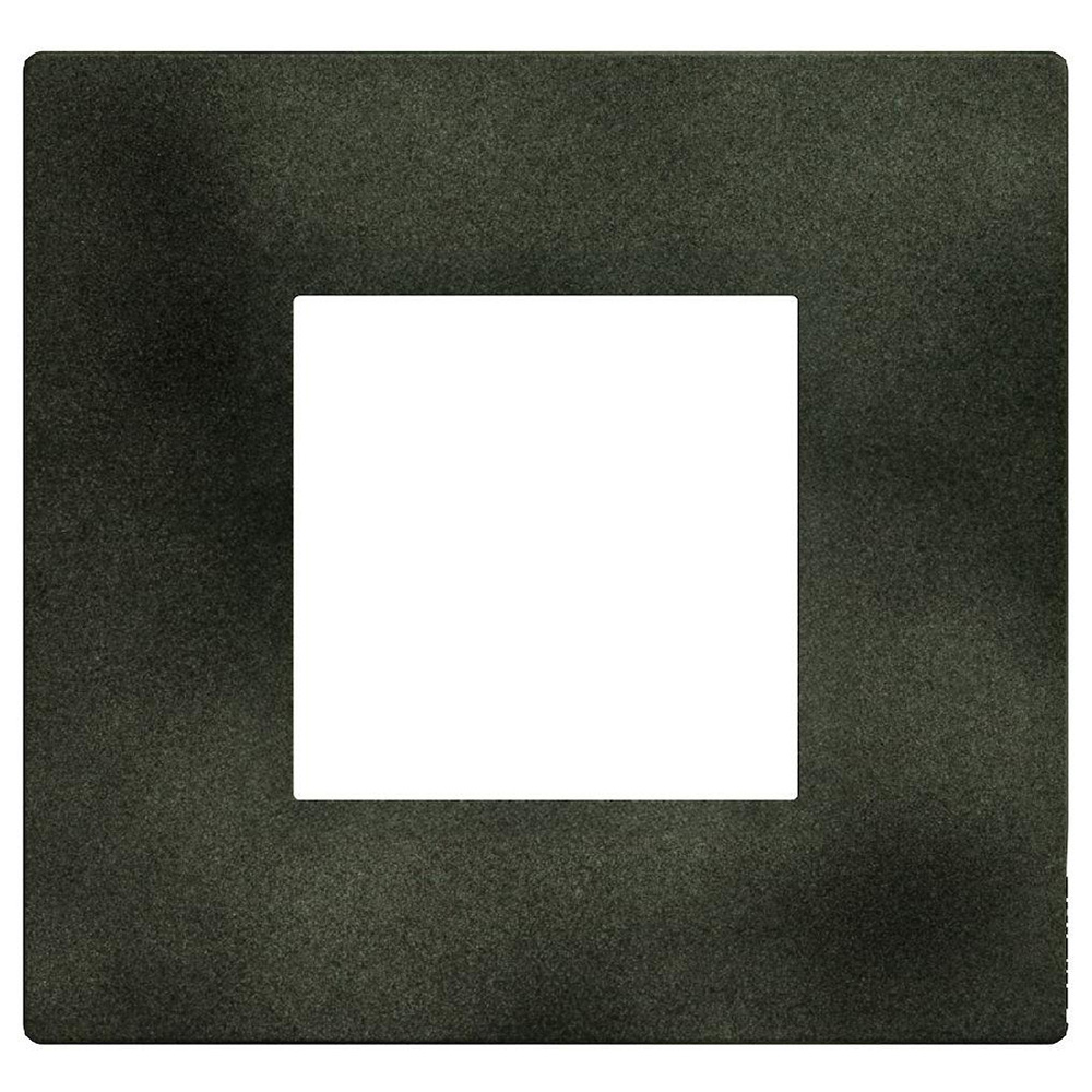 BTICINO - cover plate 2 modules Dark Green Light Now YA4802DG